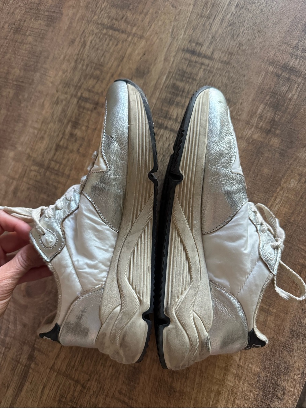 Golden Goose “Running” Sneaker with Light Blue Star Accent - Picture 4 of 9
